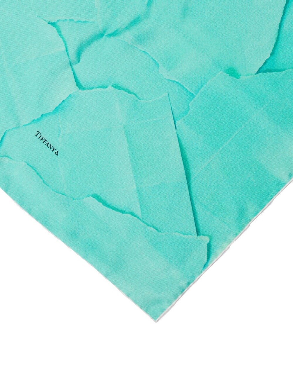 BNIB! Rare! Authentic Tiffany & Co. "Torn Paper" Silk Scarf 100% Silk - Picture 7 of 11